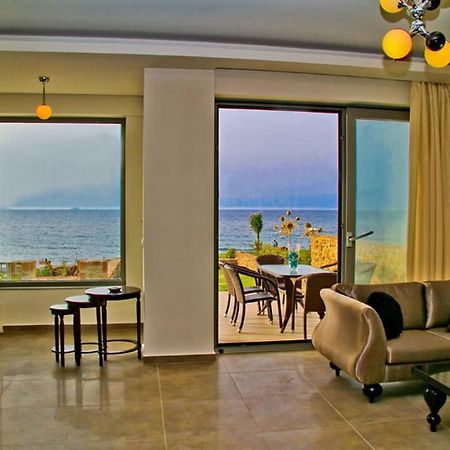 Sea View Beachfront Villa Peri Gouves Extérieur photo