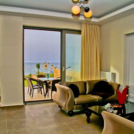 Sea View Beachfront Villa Peri Gouves Extérieur photo