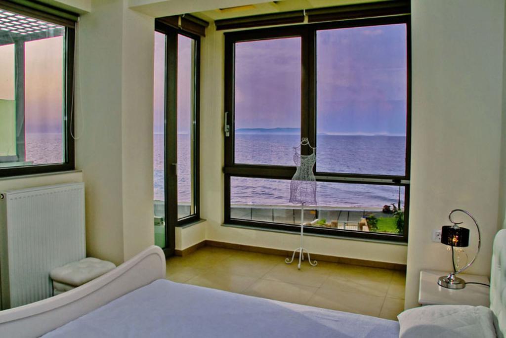 Sea View Beachfront Villa Peri Gouves Extérieur photo